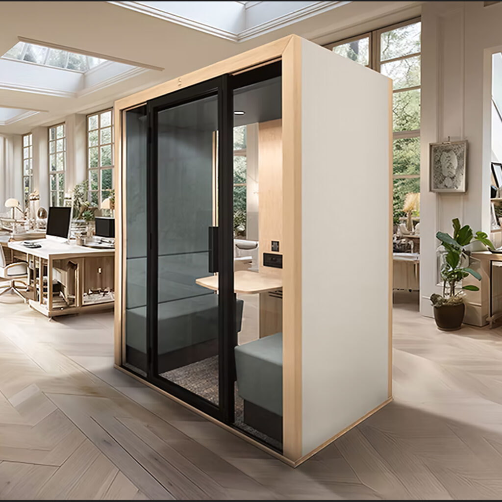 Cabine acoustique mobile pour espaces polyvalents