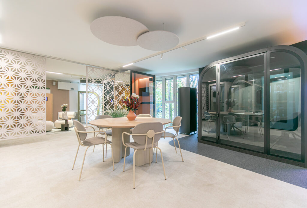 Showroom dédié aux cabines acoustiques